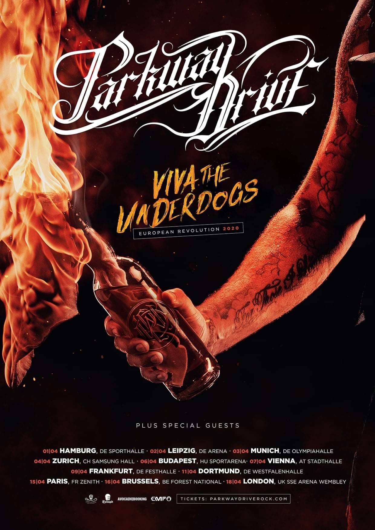 Parkway Drive Tour 2020