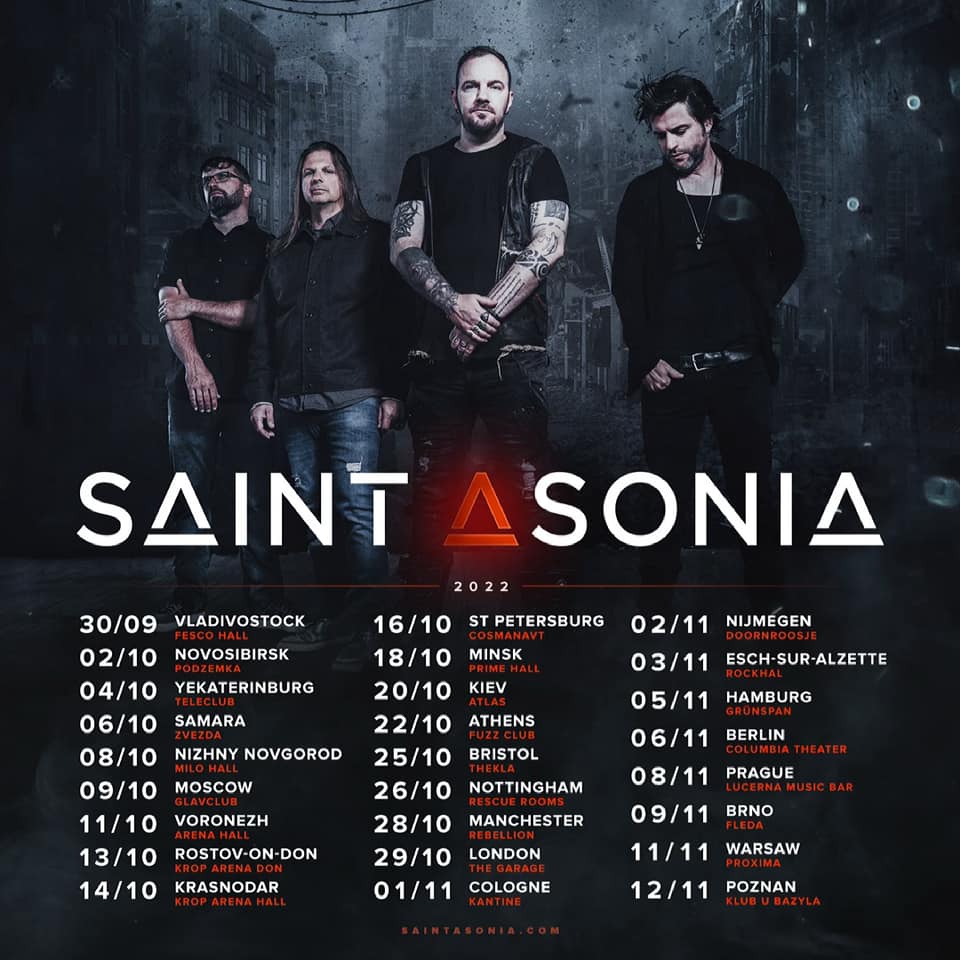 Saint Asonia Tour 2022 Tickets Konzerte