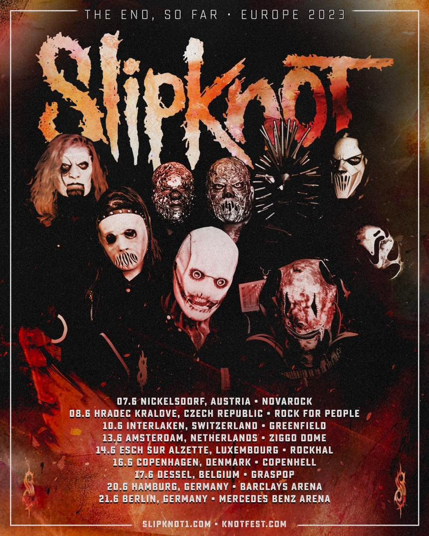 Slipknot The End, So Far World Tour 2023 Jetzt Tickets sichern