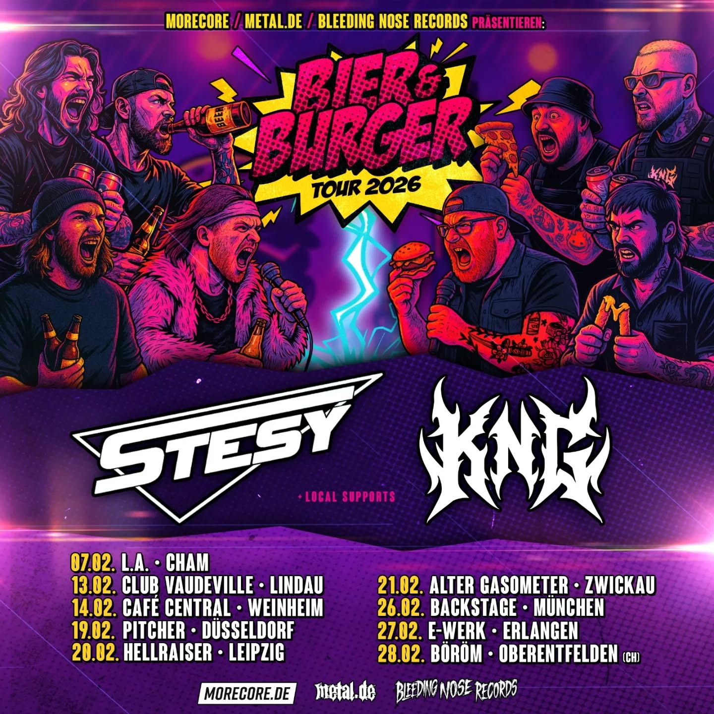 STESY King Nugget Gang Bier & Burger Tour 2026 Konzerte Tickets