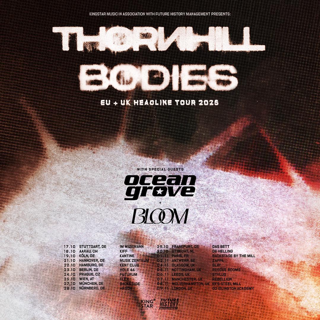 Thornhill Bodies Tour 2025 Plakat
